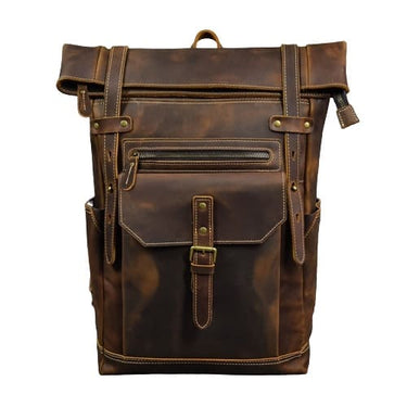 mochilas tipo cuero para hombre